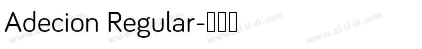 Adecion Regular字体转换